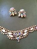 Vintage rhinestone earring/necklace set