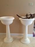 These useful plastic planters add sophistication to any event or space