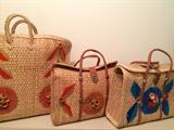 Vintage woven basket purses