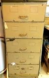 Vintage metal filing cabinet with huge drawers and styling unlike anything available today