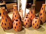 Mexican ceramic candle lamps