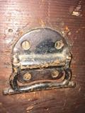 Handles on antique box