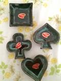 Mid-century bridge candy dishes/ashtrays