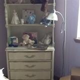 french provincial furniture, lamp, stuffed animals 