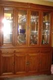 Modern Oak China Cabinet
