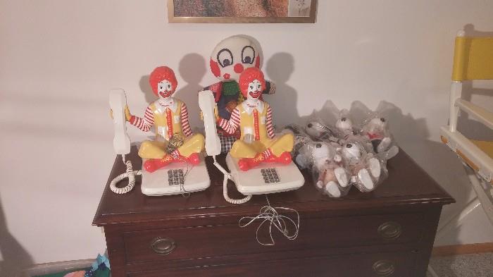 Rare Ronald McDonald Vintage Collectibles