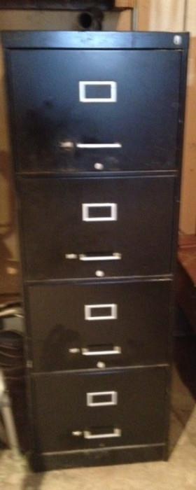 4 Drawer File Cabinet in the garage