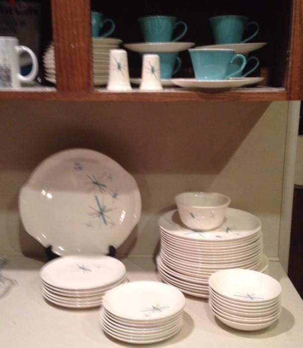 Salem North Star Turquoise Dinner Ware....97 pieces total!