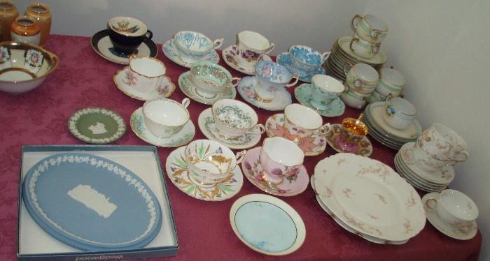 Vintage Tea Cups and Saucers, Wedgewood