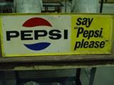 VINTAGE TIN PEPSI SIGNS