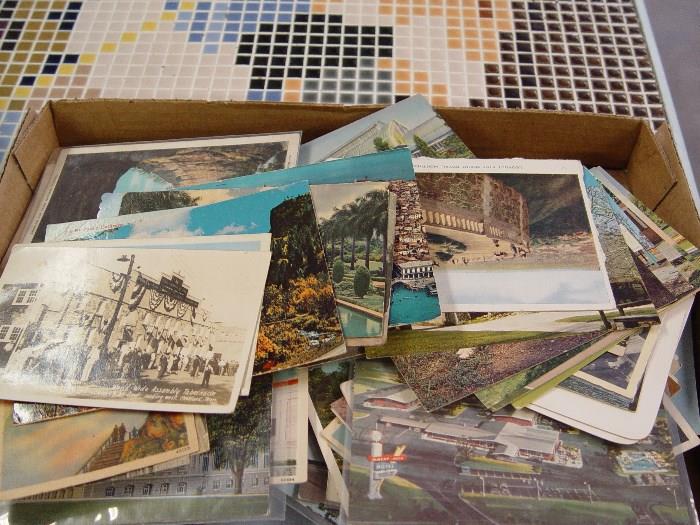 3 BOXES OF VINTAGE POST CARDS
