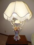 Pair of Incredibly Ornate Capodimonte Lamp in excellent condition