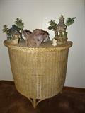 Wicker Storage Table