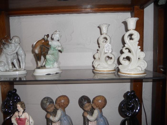 Dresden, Lladro, Leno figurines