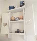 solid wood accent shelf