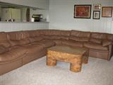 Large Leather Sectional