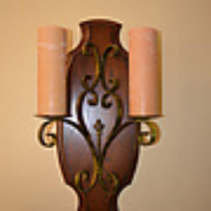 Wooden Candle Sconce - Large