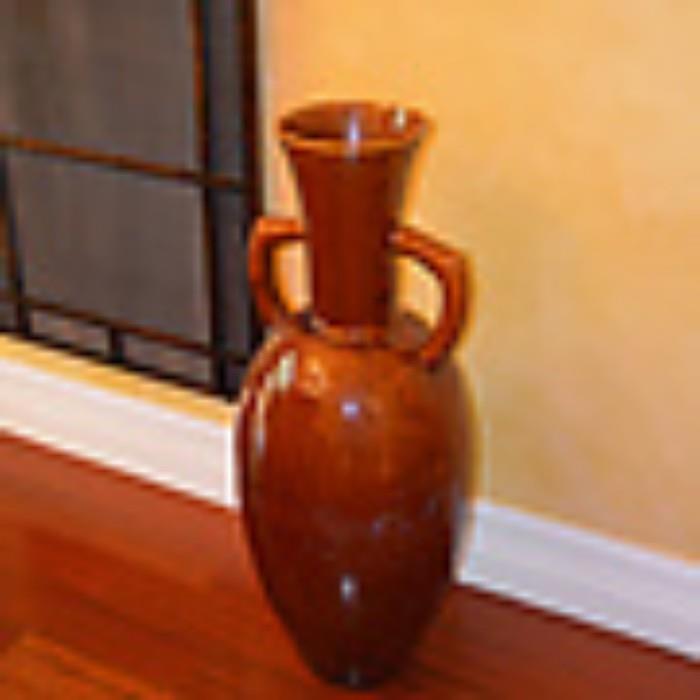 Rust colored Large Floor Vase