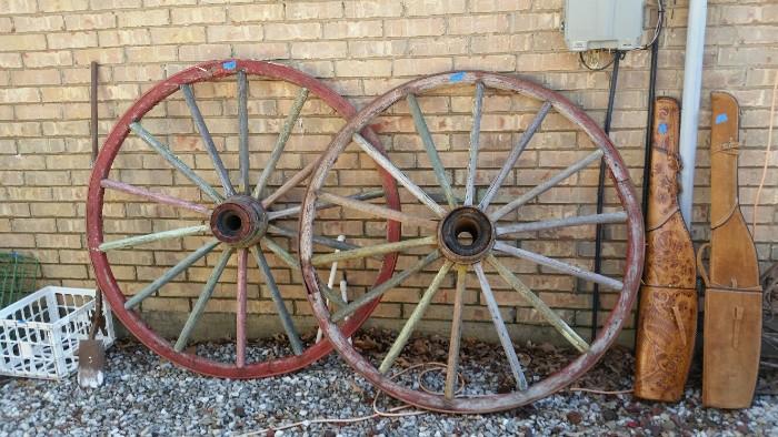 European Circus wheels.  Extra large