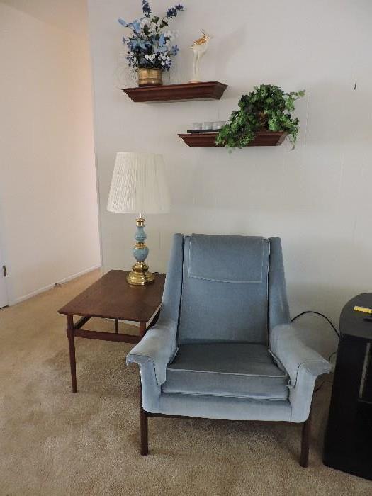 Mid-Century Modern chair and table