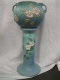 Large 31" Roseville Jardiniere & Pedestal
