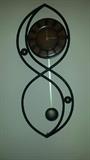 Pendulum clock - battery operated. 12"x30". 