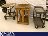 3 Rolling Shop Carts
