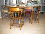 Maple dining set with 4 chairs.