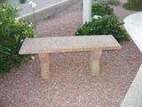 Cement yard bench.