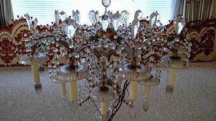 Large beautiful crystal chandeiler