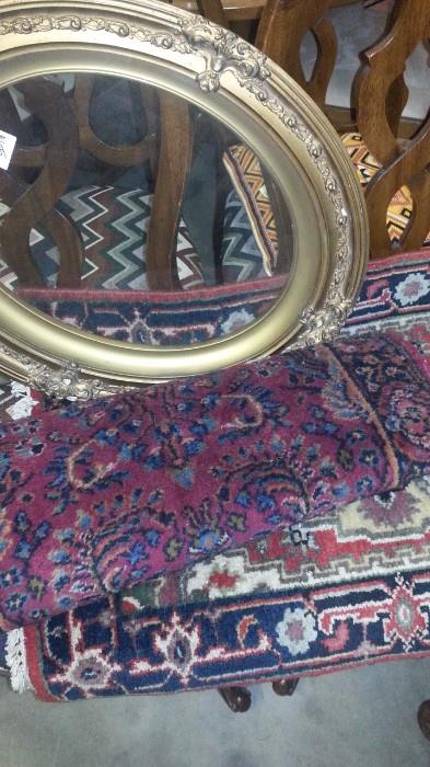 Oriental rugs, frames
