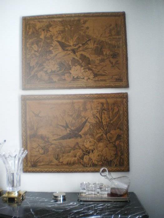 Pair of Tapestry Artwork