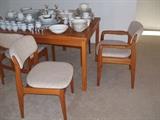 Teak chairs designed by Benny Linden