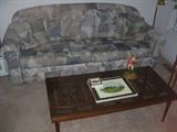 Hide a bed and mid century coffee table