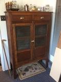 Antique pie safe cabinet