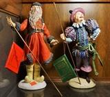 Duncan Royale statues with papers and boxes (most of them)