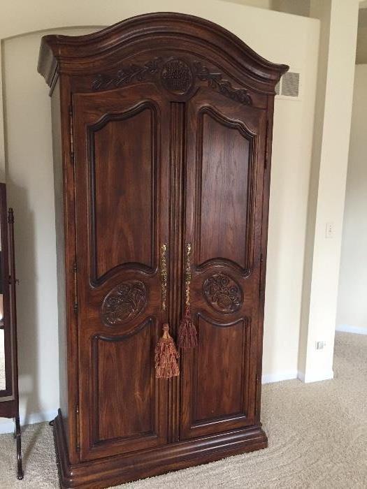 Romweber Fine Furniture Armoire - Hardwood Heavy - we may be able to negotiate moving costs on this one. This is a beautiful piece from a fine furniture company in Batesville IN.