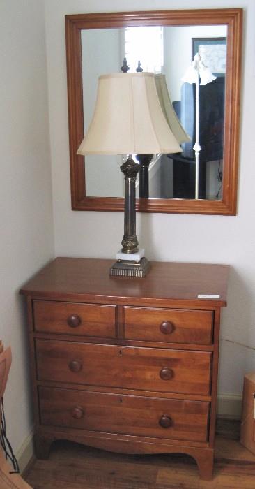 Small Maple dresser and mirror