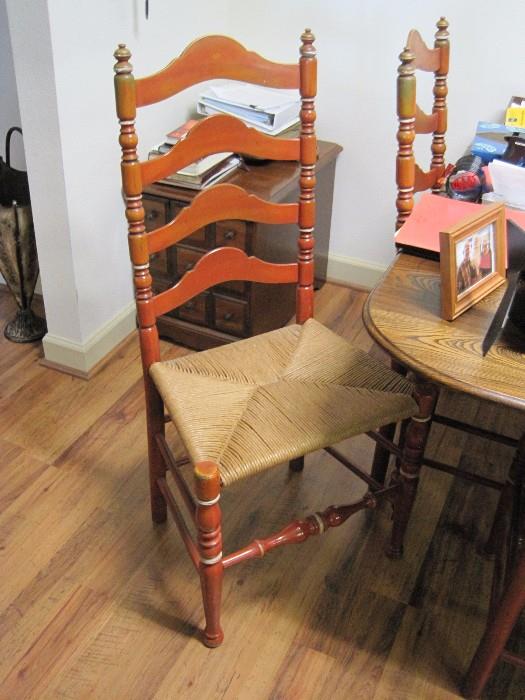 Ladder back chairs