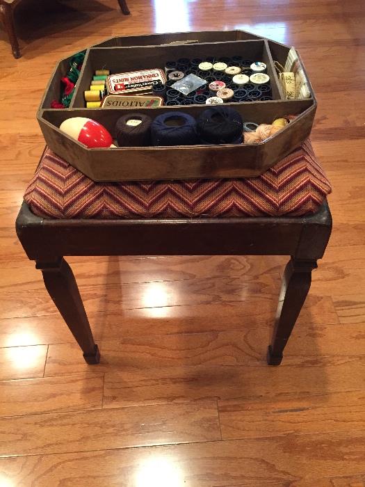 Sewing Machine Stool with Storage Compartment
