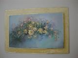 Large Oil Painting on Velvet Frame