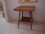 Antique Oak Lamp Table