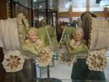 Pair of German Bisque Figurines,  Some of the bisque has damage.  I cant remember if this pair does or not
