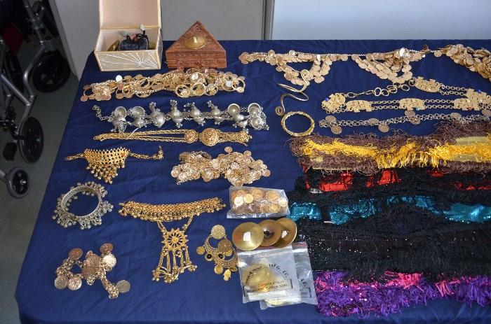 Table of belly dancing goods! 