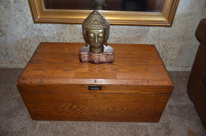 Antique trunk, this is a quality piece!
