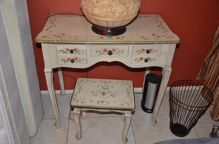 Cute little dressing table and bench.