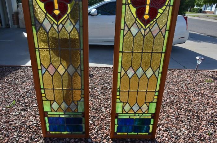 Antique Stained/Leaded Glass Panels