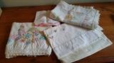 Vintage cross stitch cloths