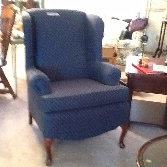 wing back chair like new