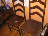 Antique Ladder back chairs